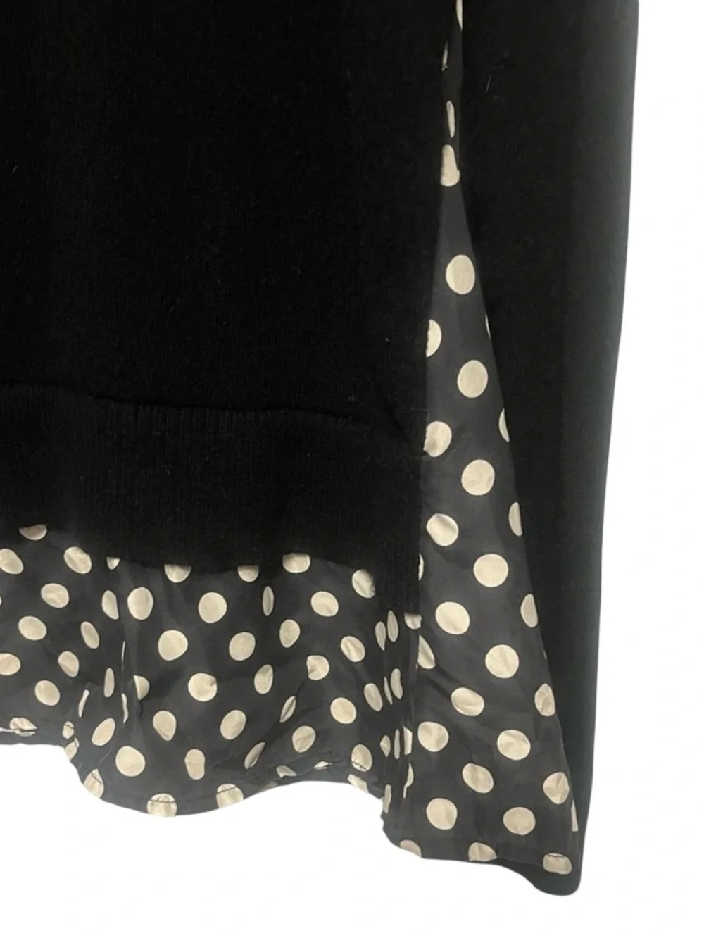 KATE SPADE Black Turtleneck Sweater with Polka Dot